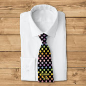 Rainbow Polka Dots Pattern Stropdas