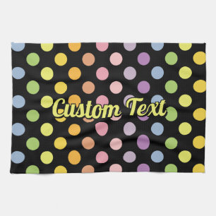 Rainbow Polka Dots Pattern Theedoek