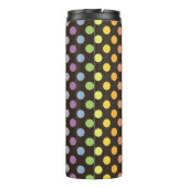 Rainbow Polka Dots Pattern Thermosbeker (Achterkant)