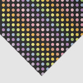 Rainbow Polka Dots Pattern Tissuepapier (Detail)