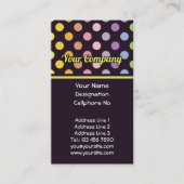 Rainbow Polka Dots Pattern Visitekaartje (Voorkant)