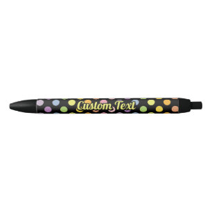Rainbow Polka Dots Pattern Zwarte Inkt Pen
