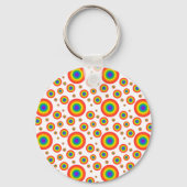 Rainbow Polka Dots Sleutelhanger (Voorkant)