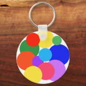 Rainbow Polka Dots Sleutelhanger (Voorkant)