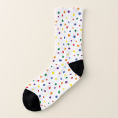 Rainbow Polka Dots Sokken (Links - buitenkant)