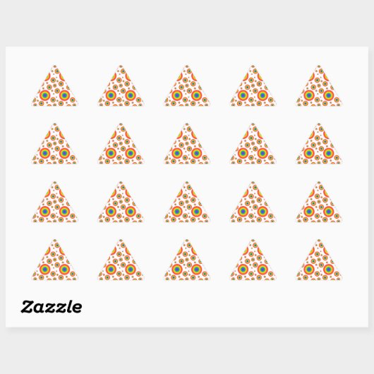 Rainbow Polka Dots Sticker (Vel)