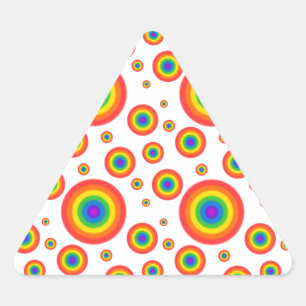 Rainbow Polka Dots Sticker