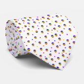 Rainbow Polka Dots Stropdas (Opgerold)