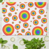 Rainbow Polka Dots Theedoek (Gevouwen)