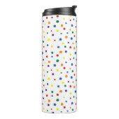 Rainbow Polka Dots Thermosbeker (Gedraaid links)