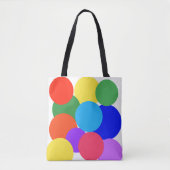 Rainbow Polka Dots Tote Bag