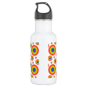 Rainbow Polka Dots Waterfles (Achterkant)