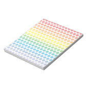 Rainbow Polka Dots White Notitieblok (Linkerzijde)