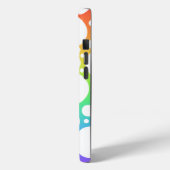 Rainbow Polka gedemonteerde iPhone Case (Achterkant / Links)