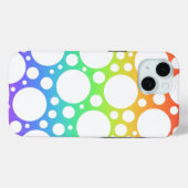 Rainbow Polka gedemonteerde iPhone Case (Achterkant (horizontaal))