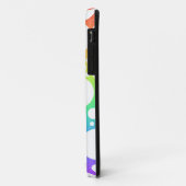 Rainbow Polka gedemonteerde iPhone Case (Achterkant/links)