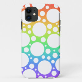 Rainbow Polka gedemonteerde iPhone Case