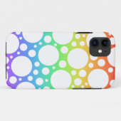 Rainbow Polka gedemonteerde iPhone Case (Achterkant (horizontaal))