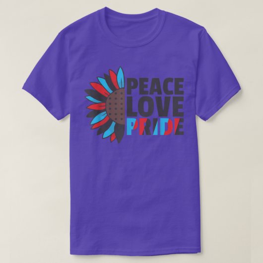Rainbow Polyamory Flag Pride Lgbtq Sunflower T-shirt (Design voorkant)