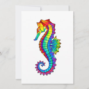 Rainbow Polygonal Seahorse