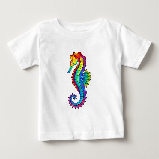 Rainbow Polygonal Seahorse (Voorkant)