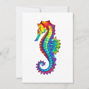 Rainbow Polygonal Seahorse