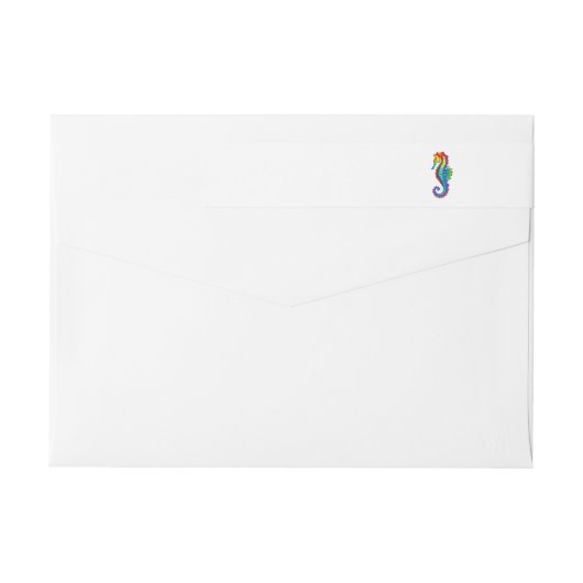 Rainbow Polygonal Seahorse (Achterkant)