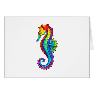 Rainbow Polygonal Seahorse