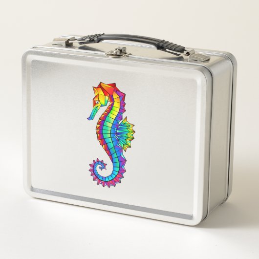 Rainbow Polygonal Seahorse (Voorkant)
