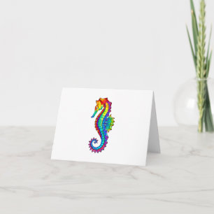 Rainbow Polygonal Seahorse