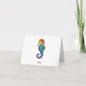 Rainbow Polygonal Seahorse Aankondiging (Achterkant)