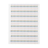 Rainbow Polygonal Seahorse Adreslabel Wikkel (Vel)