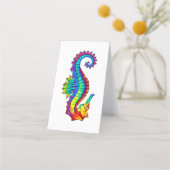 Rainbow Polygonal Seahorse Afsprakenkaart (Voorkant)