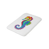 Rainbow Polygonal Seahorse Badmat (Gekanteld)