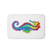 Rainbow Polygonal Seahorse Badmat (Voorkant)