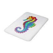 Rainbow Polygonal Seahorse Badmat (Gekanteld)