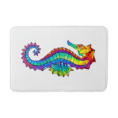 Rainbow Polygonal Seahorse Badmat (Voorkant)