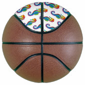 Rainbow Polygonal Seahorse Basketbal (Rechts)