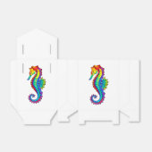 Rainbow Polygonal Seahorse Bedankdoosjes (Uitgevouwen)