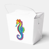 Rainbow Polygonal Seahorse Bedankdoosjes (Achterkant)