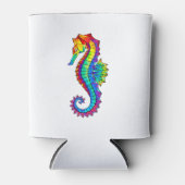Rainbow Polygonal Seahorse Blikjeskoeler (Voorkant)