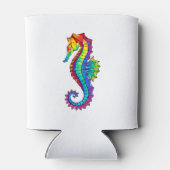 Rainbow Polygonal Seahorse Blikjeskoeler (Achterkant)