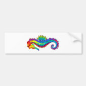 Rainbow Polygonal Seahorse Bumpersticker (Voorkant)