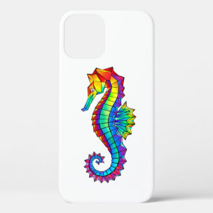 Rainbow Polygonal Seahorse Case-Mate iPhone Case