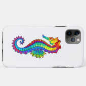 Rainbow Polygonal Seahorse Case-Mate iPhone Case (Achterkant (horizontaal))
