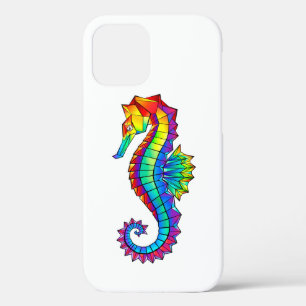 Rainbow Polygonal Seahorse Case-Mate iPhone Case