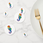 Rainbow Polygonal Seahorse Confetti (Groep)