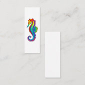 Rainbow Polygonal Seahorse Contactkaartje (Voorkant / Achterkant)