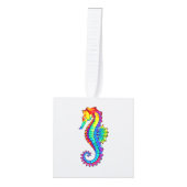 Rainbow Polygonal Seahorse Decoratie (Voorkant)