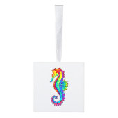 Rainbow Polygonal Seahorse Decoratie (Rechts)